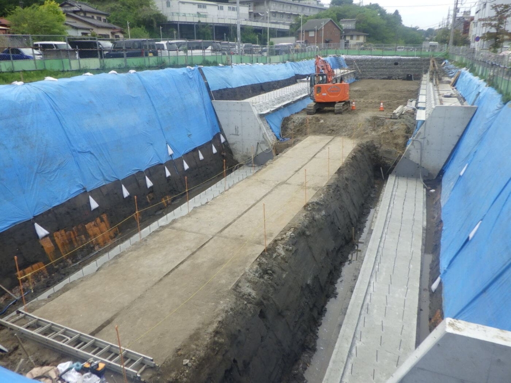 帷子川改修工事